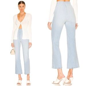 SPRWMN Crop Flare Legging Jeans | Size Small